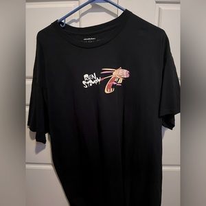 Episode x Ren & Stimpy Scream Black T-shirt